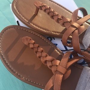Arizona Jeans Cognac Sandals NWT Various Sizes